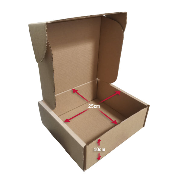 25 Cajas para Envíos - 25 x 25 x 10 cm ( $ 17.25 x caja )